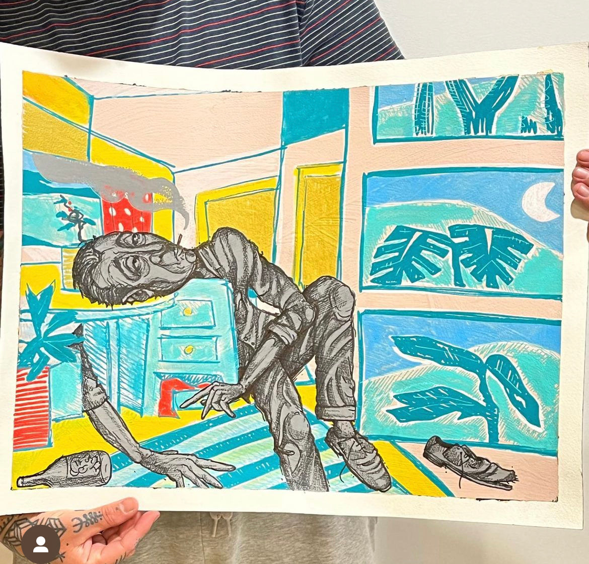 Up in smoke (Framed)