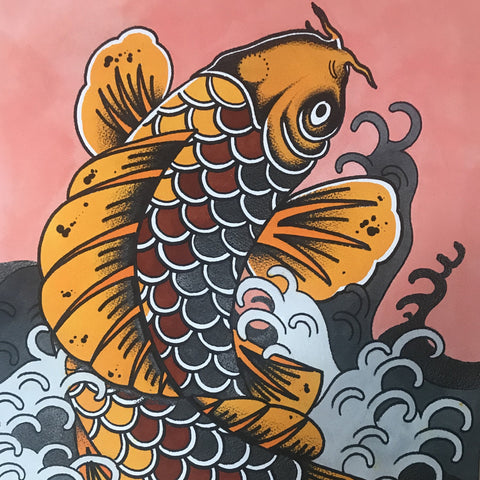 Koi Fish original painting